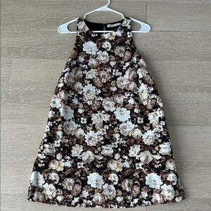 A&F Floral Dress - Brown and Cream